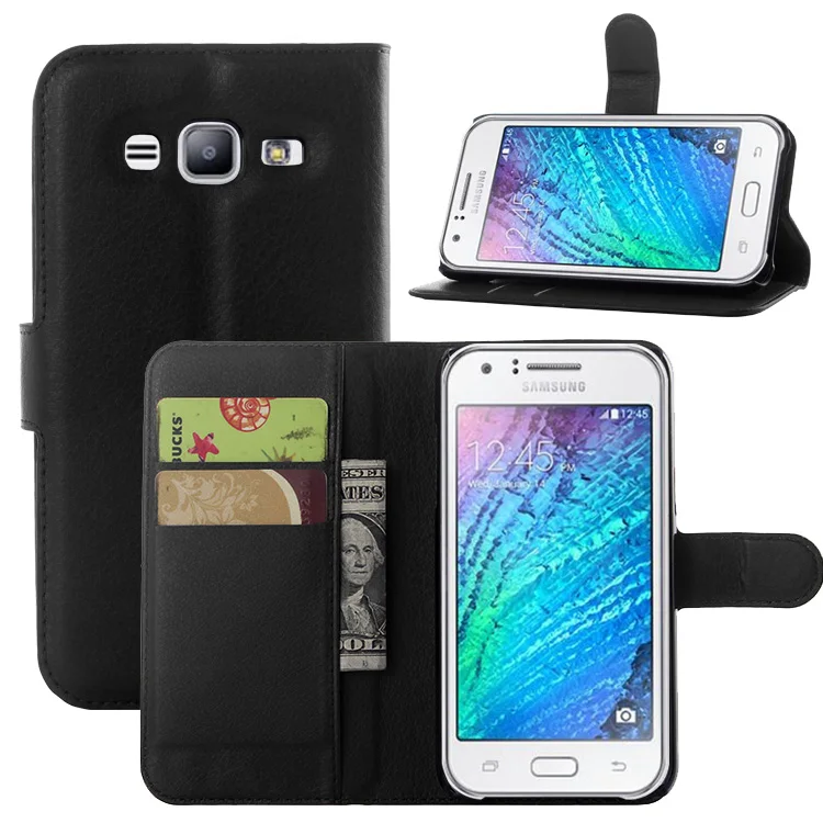 Luxury PU Leather Case For Samsung Galaxy J5 Retro Coque Flip Cover Wallet Card Slots Holder Display Stand Vintage Fundas Capa | Мобильные