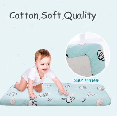 Простыня из хлопка детская кроватка/корзина/чехол для матраса популярные