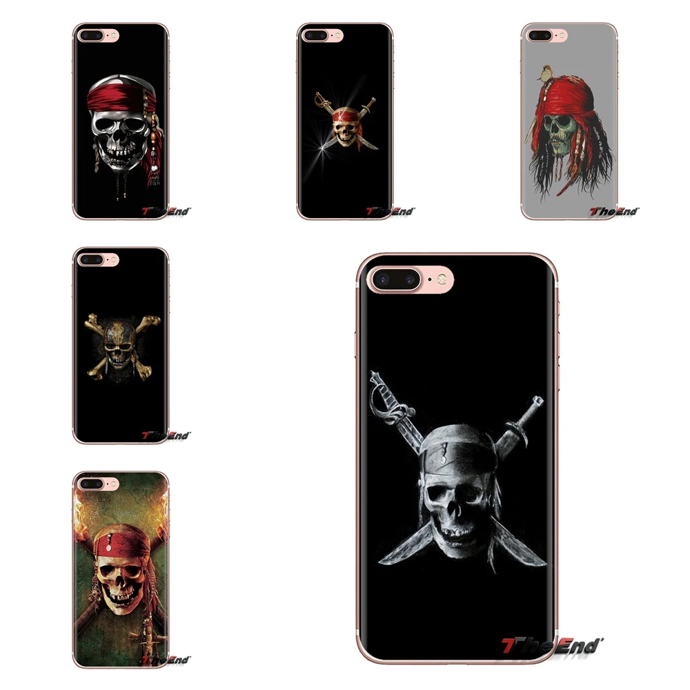 For Huawei G7 G8 P7 P8 P9 P10 P20 P30 Lite Mini Pro P Smart Plus 2017 2018 2019 TPU Skin Case pirates of the caribbean skull Art |