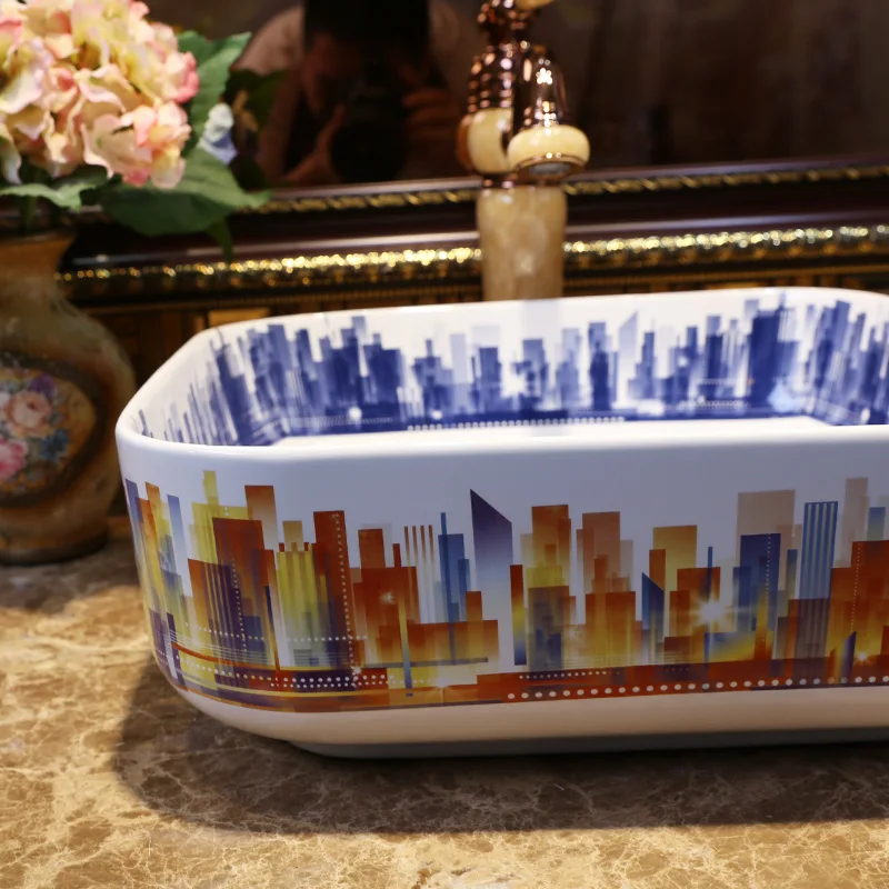 Chinese Antique ceramic sink china wash basin Ceramic Counter Top Wash Basin Bathroom Sinks cabinet bathroom | Обустройство дома