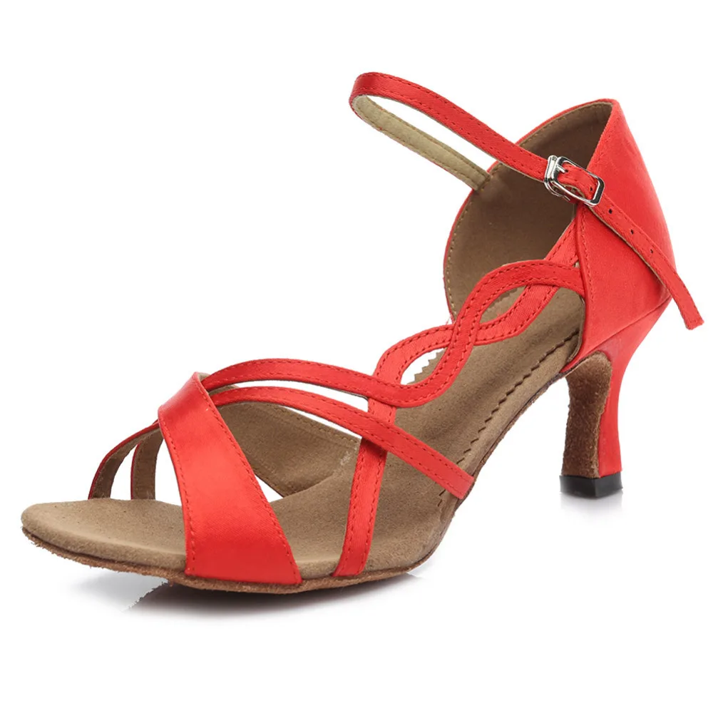 Сатиновые женские туфли для бальных танцев высокого качества 3 цвета|ballroom dance