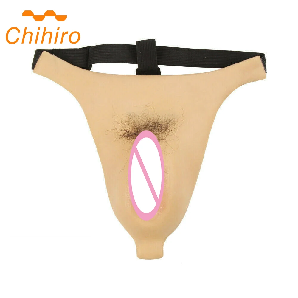 Realistic Panties Women Silicone Vagina Gaff Fake Pants with Artificial false vagina Thong Crossdresser Men Transgender Cosplay