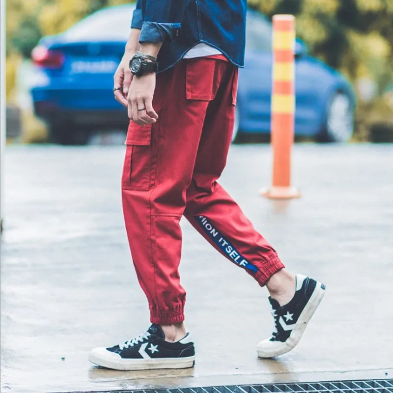 Мужские брюки-карго новинка 2018 Pantalon Homme Kargo Pantolon штаны в стиле хип-хоп мужские
