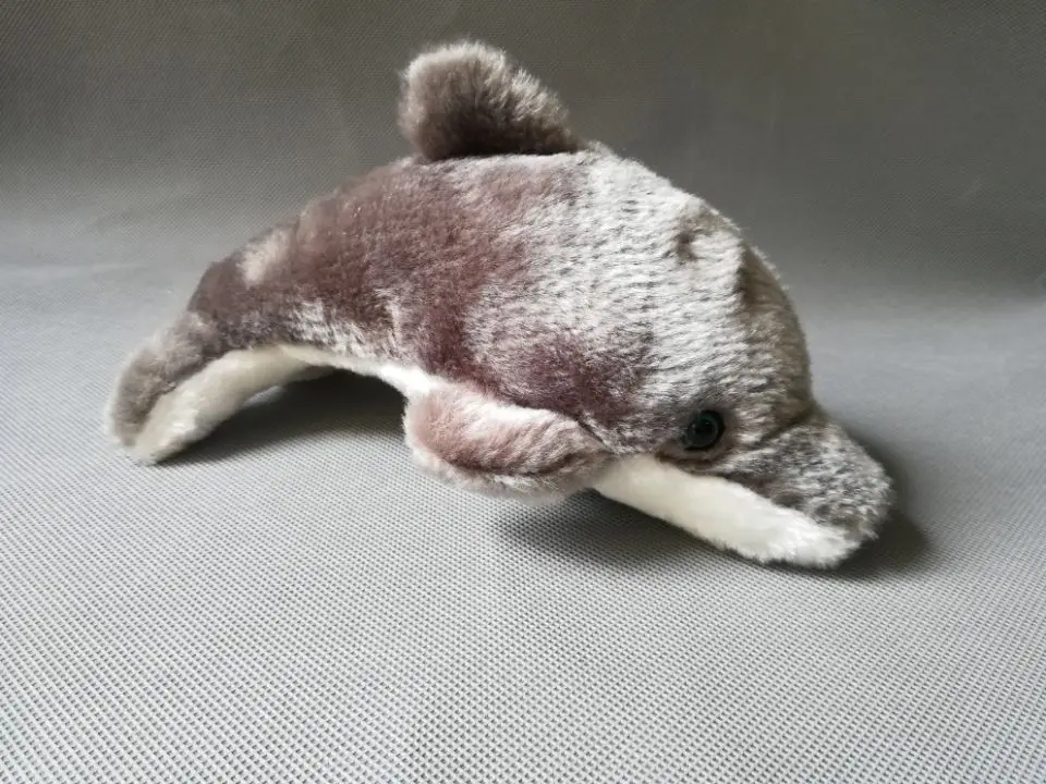 

about 20cm gray dolphin plush toy,soft doll baby toy birthday gift h2140