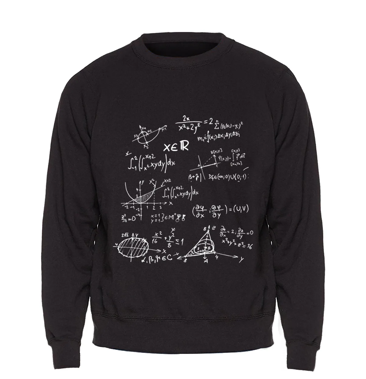 Толстовка Science Funny Math formules мужская толстовка с капюшоном и вырезом лодочкой
