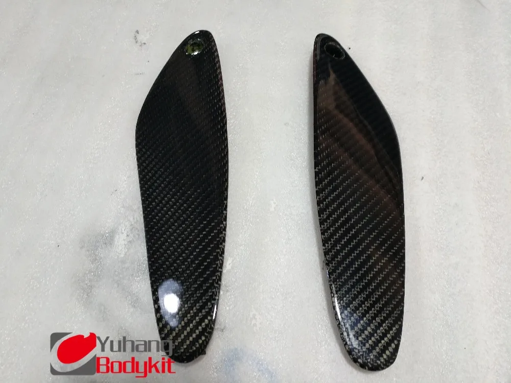 Задние наконечники спойлера без логотипа CF для Skyline R33 GTR Style из углеродного