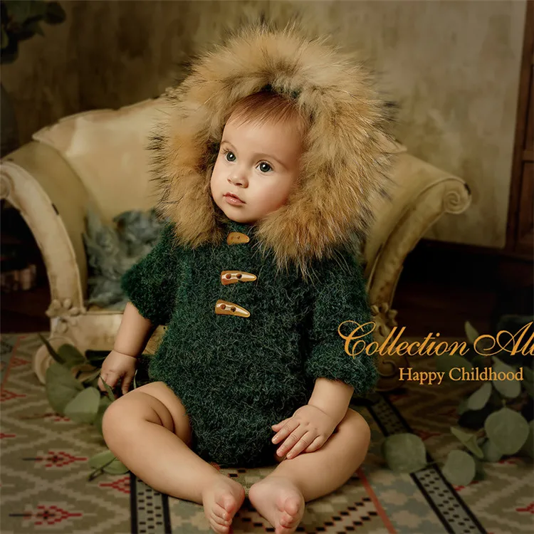 Hat clothes 9 Детская одежда для фотосессии шерстяной костюм ручной работы со шляпой для мальчиков от 3 до 5 месяцев, реквизит для фотосессии - Цвет: Hat clothes 9