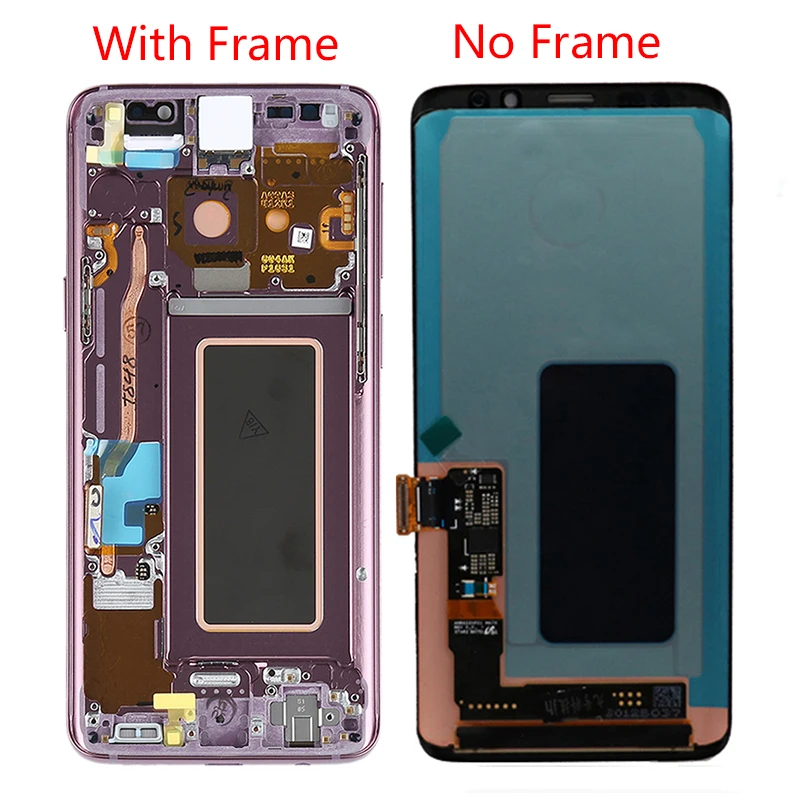 Супер AMOLED дисплей для samsung Galaxy S9 ЖК сенсорный экран с рамкой дигитайзер сборка SM G960F Galaxy S9 Замена дисплея