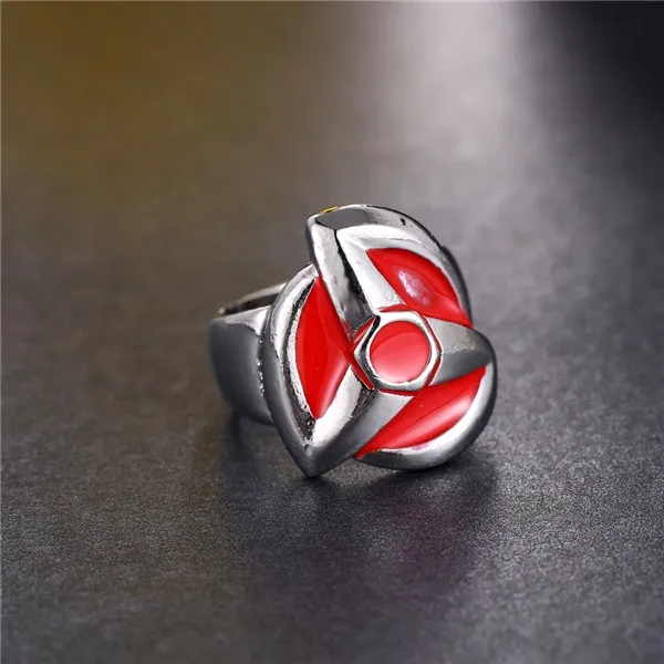 Лидер продаж милые модные лидер кольца с красным Шаринган из аниме Наруто