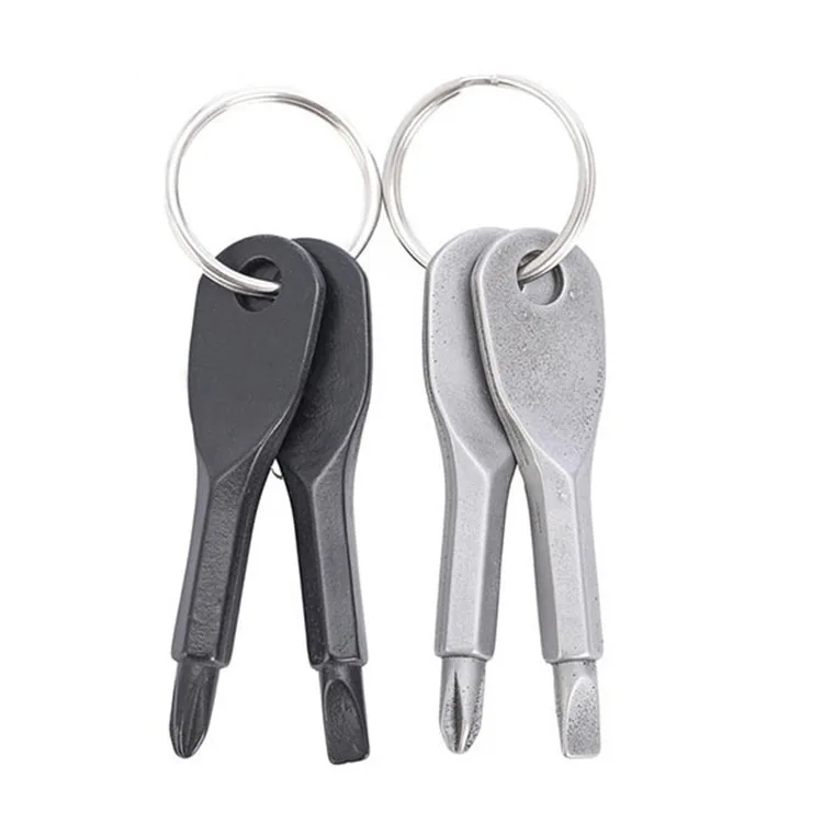 Отвертка из нержавеющей стали мини EDC многофункциональная форма ключа и ручка