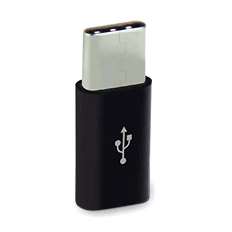 Горячее предложение Черный ABS USB 3,1 type C Мужской к Micro USB Женский адаптер конвертер Разъем для мобильного телефона