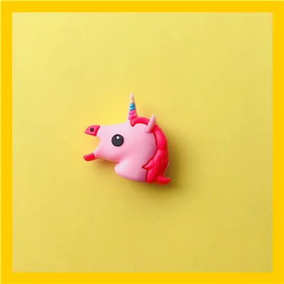 Зеленый Милый единорог мультфильм кабель протектор для iphone usb кабель держатель зарядное устройство провода Организатор Animel сматывание кабеля аксессуары для телефонов - Цвет: Зеленый