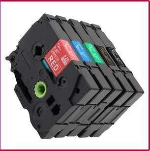 Labelfie 5 упаковок TZe 121 TZe 122 TZe 123 TZe 324 TZe 325 9 мм Совместимость с Brother P-Touch этикетка лента для PT-D200 D210 D400