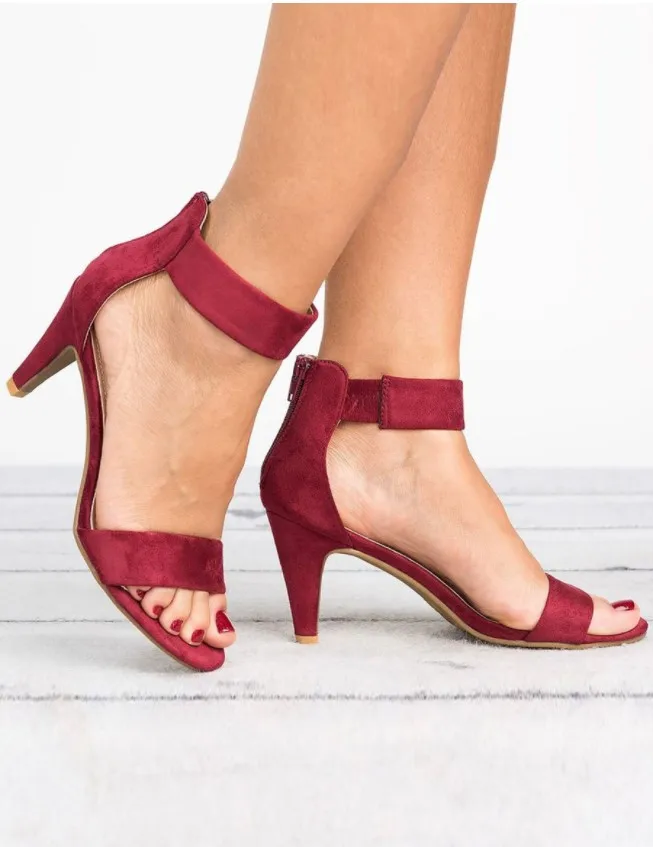 Женские босоножки с открытым носком летняя обувь на высоком каблуке 5 см женские