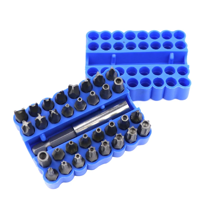 33 шт. отвертка биты с держателем удлинителя Phillips Torx Hex Star Набор бит электрическая