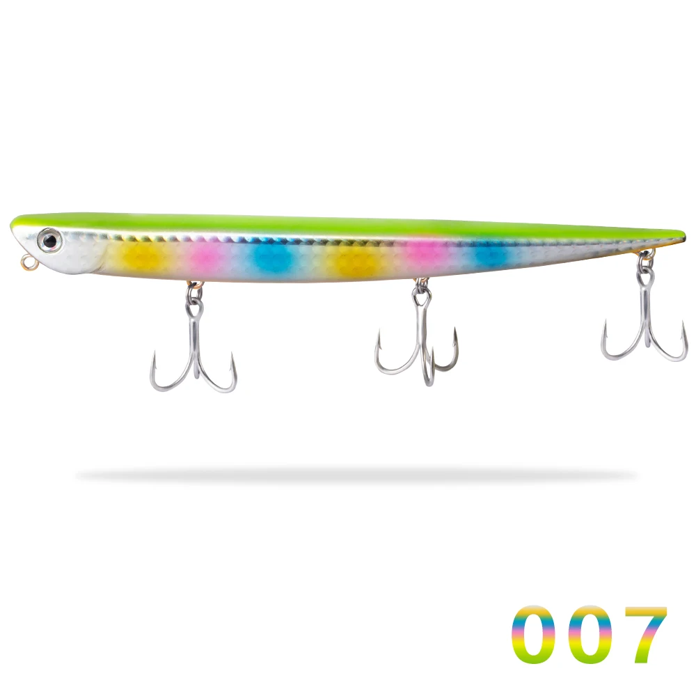 007 Hunthouse swimbait bay ОРФ Маниакальная рыболовные приманки приманка-карандаш опускается на дно 99 мм 18,5g 155 мм 31,5g Крючки для морского окуня голубая окунь - Цвет: 007