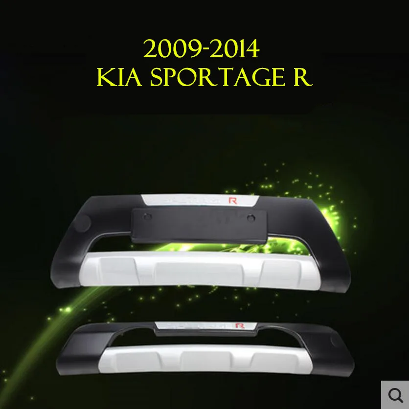 Подходит для KIA Sportage R 2009-2015 Передний + задний бампер диффузор бамперы защита губ