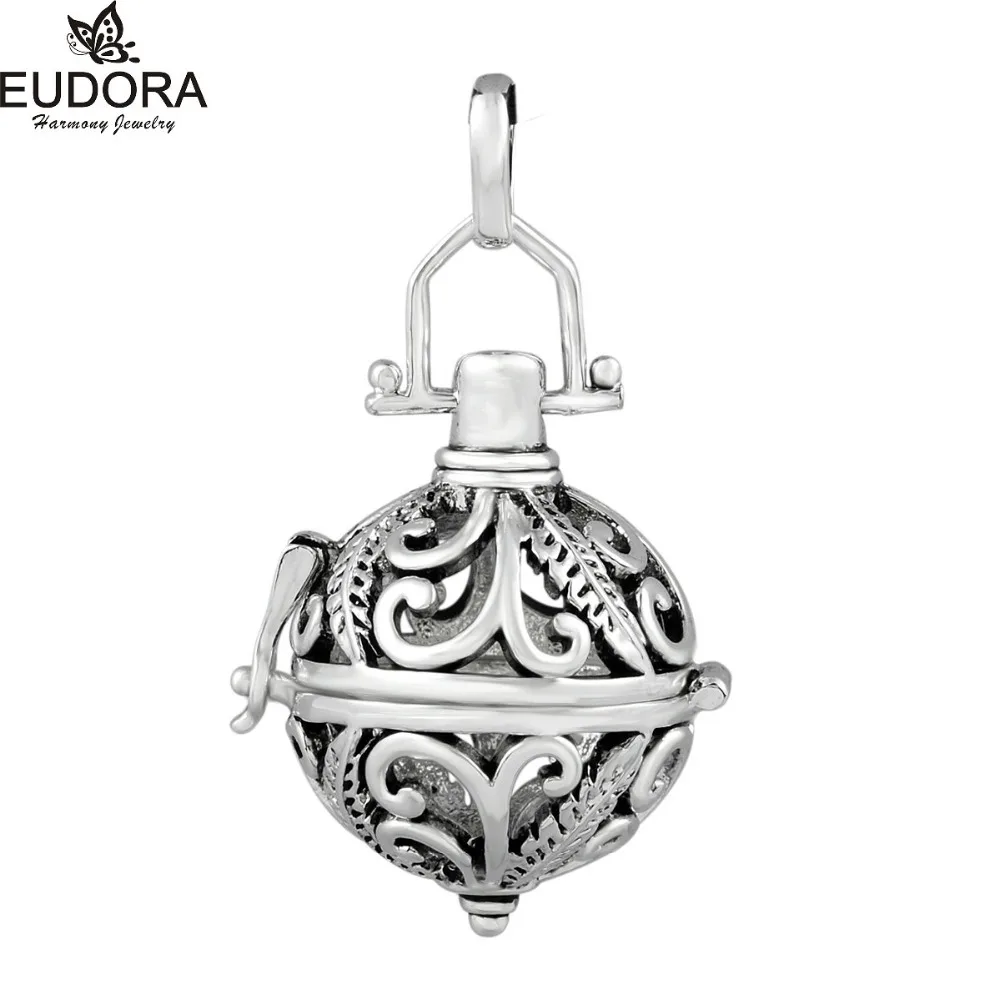 EUDORA 5 шт. 18 мм модный медальон с серебряными листьями кулон подходит для