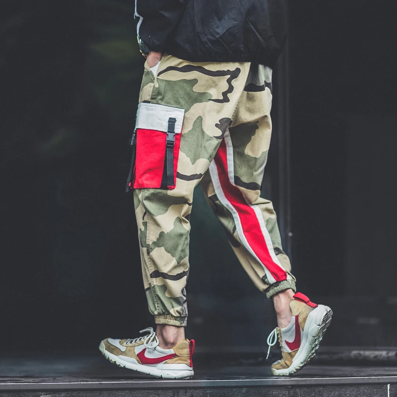 AELFRIC Men Jogger Camouflage Summer Autumn Hip Hop Sweatpants Fashion Harajuku Urban Joggers Casual Pants Streetwear B034