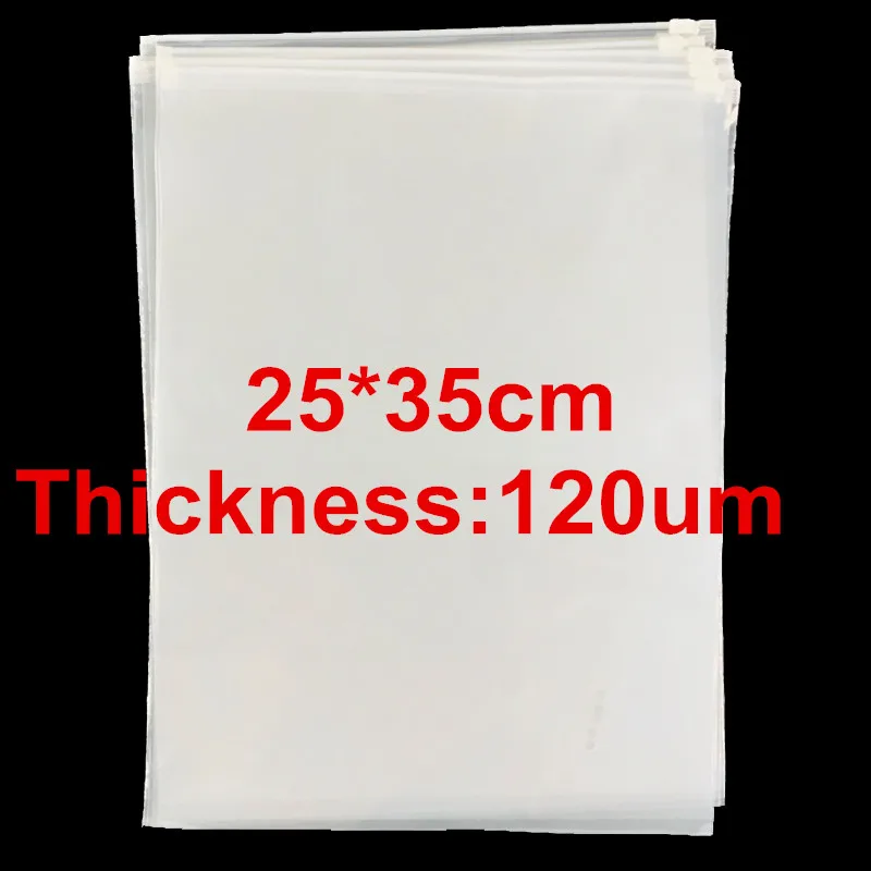 

150 X Thicken 0.12mm PE Ziplock Bag Clear Plastic Pouch With Zipper Gril Seal Clothes Packaging Bag 25*35cm