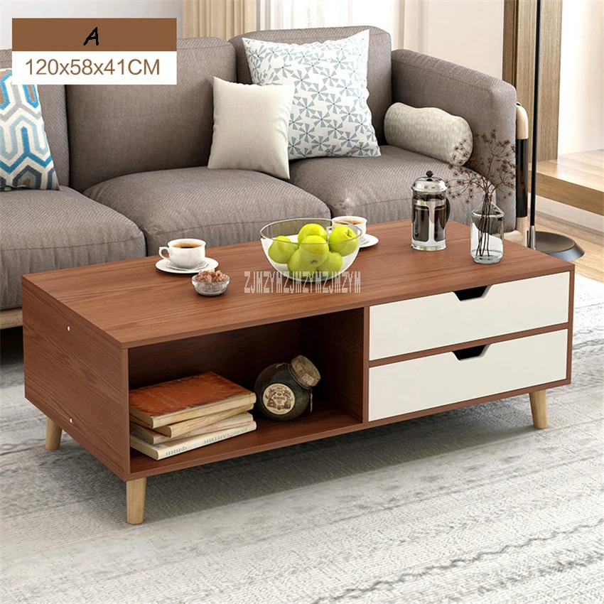 Простый современный чайный столик большого объема H30 Многофункциональный