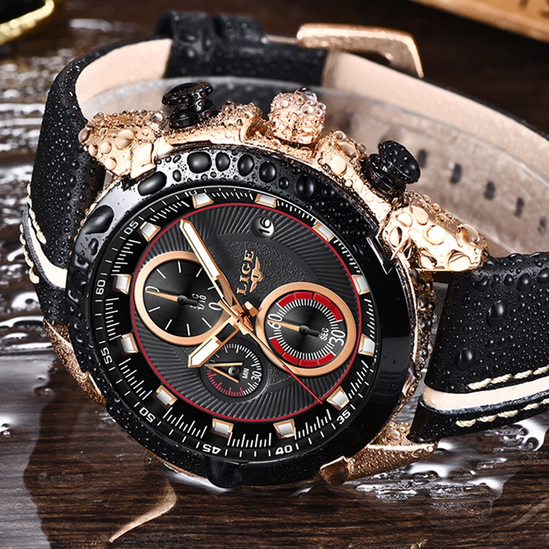 2019 LIGE модные хронограф спортивные мужские часы лучший бренд класса люкс