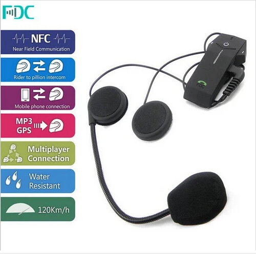 FreedConn мотоциклетная гарнитура внутренняя связь NFC Bluetooth для шлема 3 райдера 1000 м с