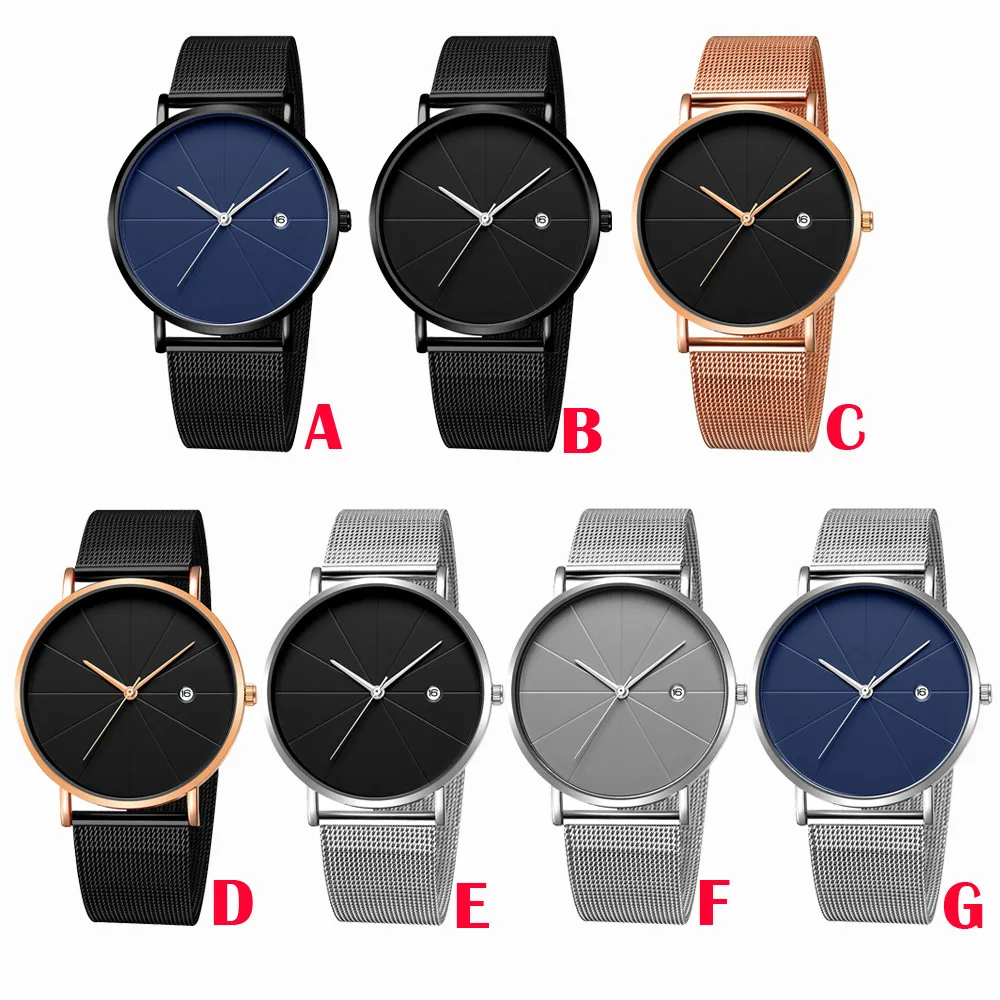 Часы мужские роскошные montre homme Бизнес повседневные дизайнерские часы из нержавеющей стали пара кварцевые аналоговые наручные часы