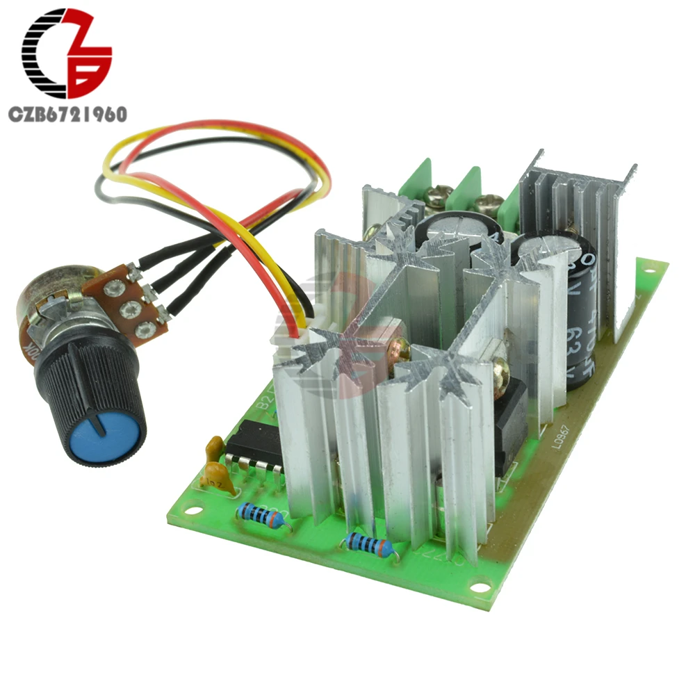 1200W 20A Напряжение регулятор ШИМ контроллер скорости двигателя постоянного тока DC
