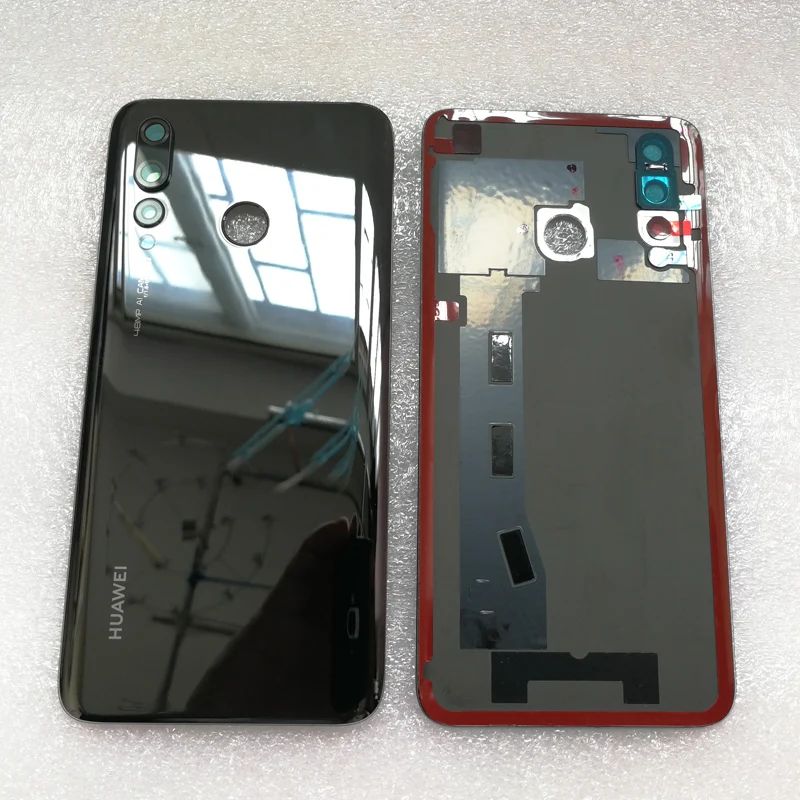 Новинка, задняя крышка из закаленного стекла для huawei Nova 4 VCE-AL00, запасные части, крышка для батареи, корпус+ рамка для камеры+ крышка для вспышки