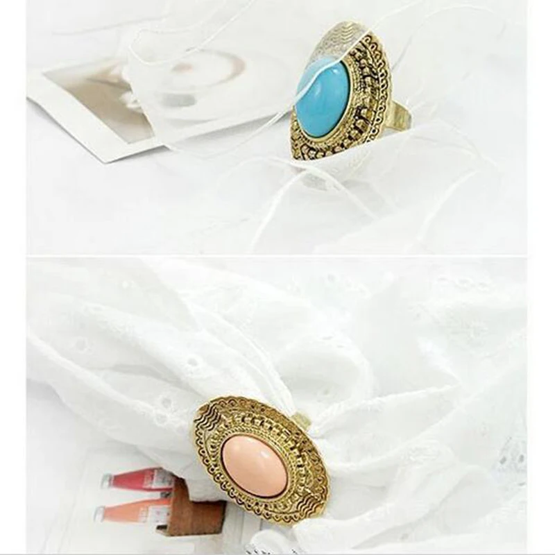 Золото клор Регулируемый Размеры Открытое кольцо в европейском и американском