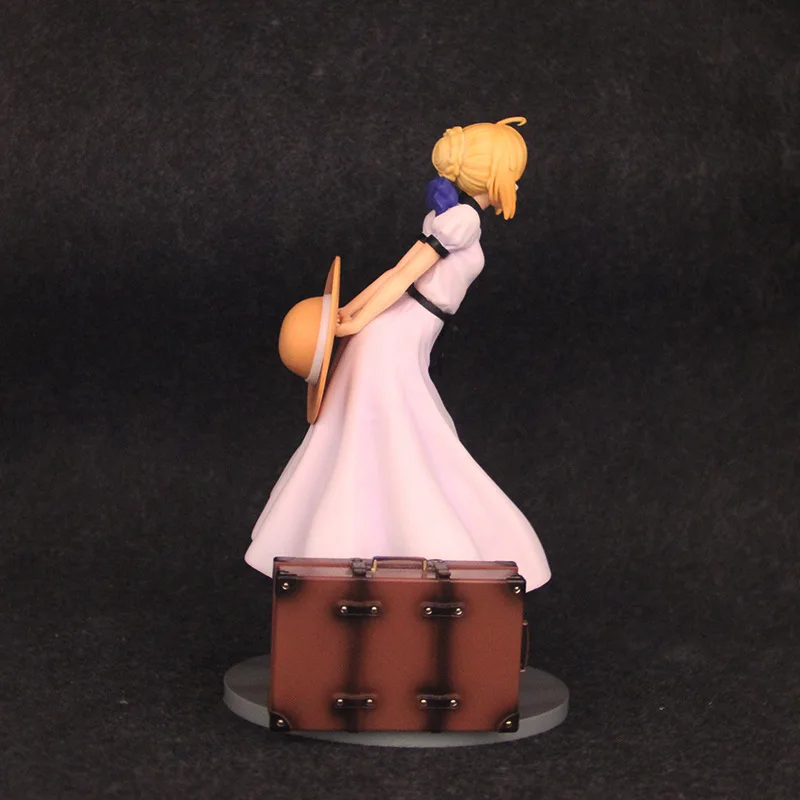 

Anime Fate Stay Night Saber Tourism Ver PVC Action Figure Collectible Model doll toy 24cm
