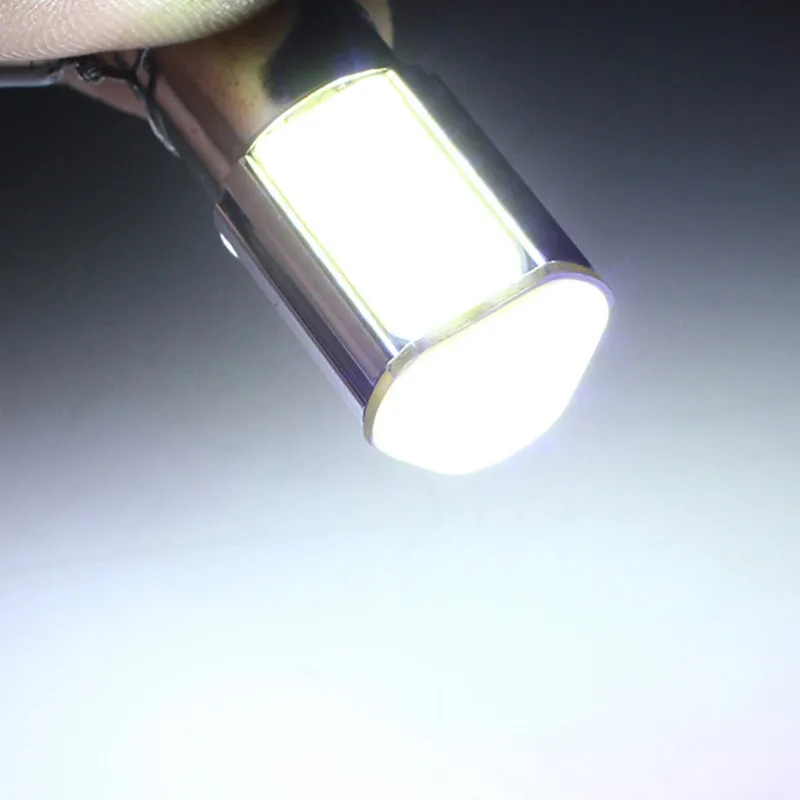 2х Белый 1156 Cob Led авто лампа G18 Ba15s 4COB LED Сигнал поворота Задняя автомобильная