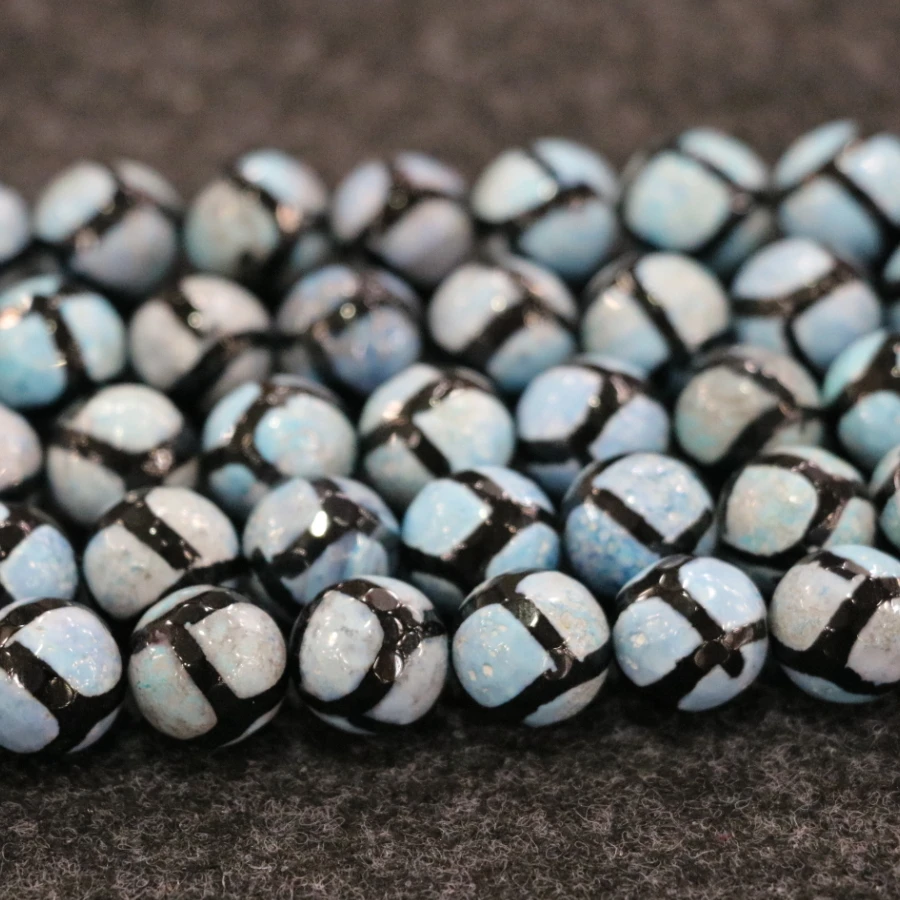 

10mm 38pcs/lot, TOP Quality ! Blue Ball Handmade Loose Spacer Round Stone Beads Bracelet DIY Jewelry Making