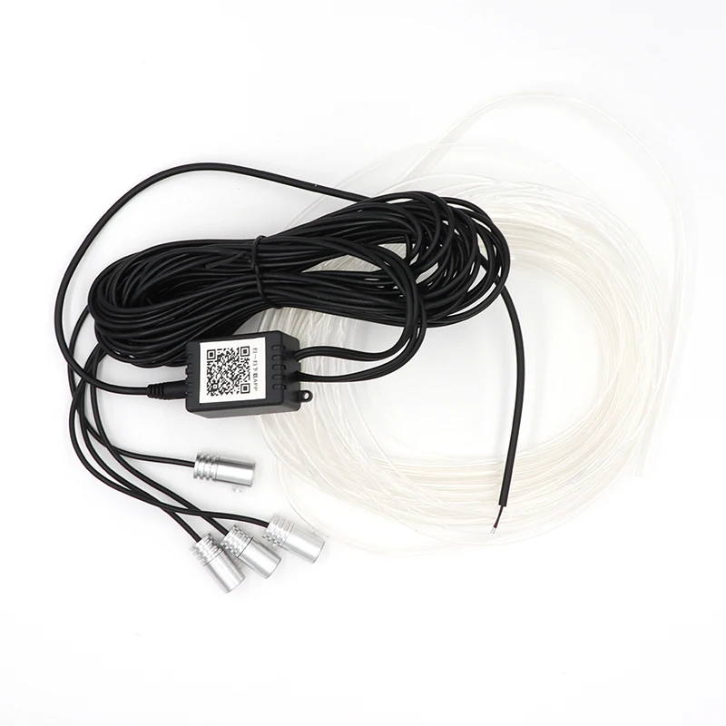 Niscarda 6 м Bluetooth приложение управление Active EL неоновый провода полосы света светодио дный RGB LED Декоративные приборной панели двери Атмосфера свет подсветка салона авто