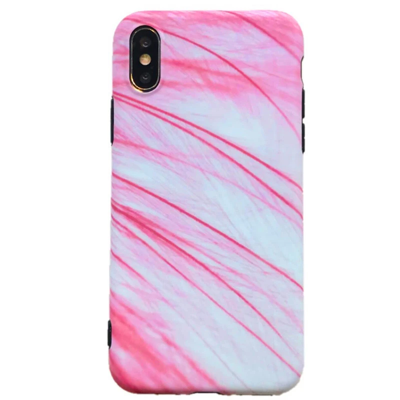 Простой перо чехол для iphone X XR XS Max 8 7 6 6s плюс Мягкий ТПУ силиконовый телефонные