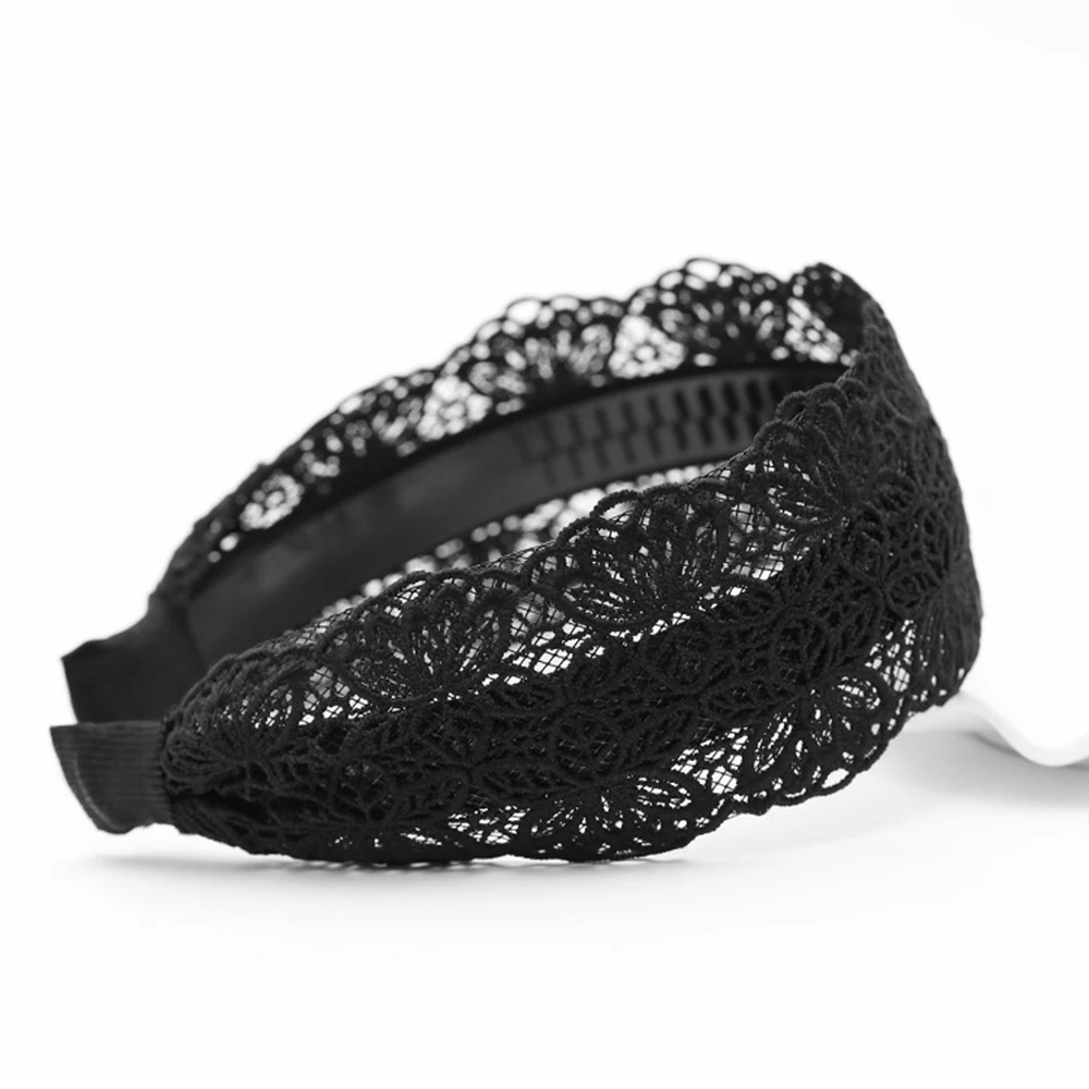 Корейский женский цветочный кружевной ободок ручной работы в стиле ретро