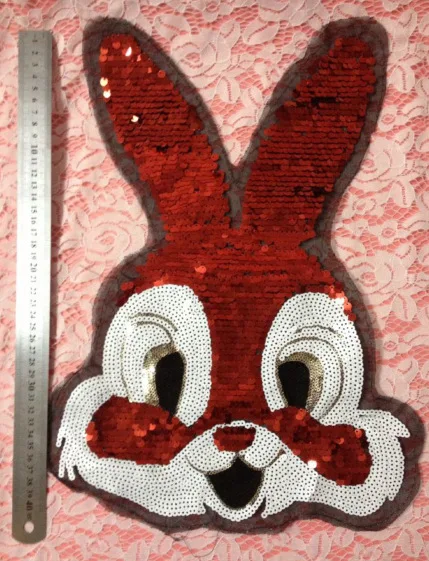 Весенние тяжелые Промышленные бусины с вышивкой милые большие ушки кролика