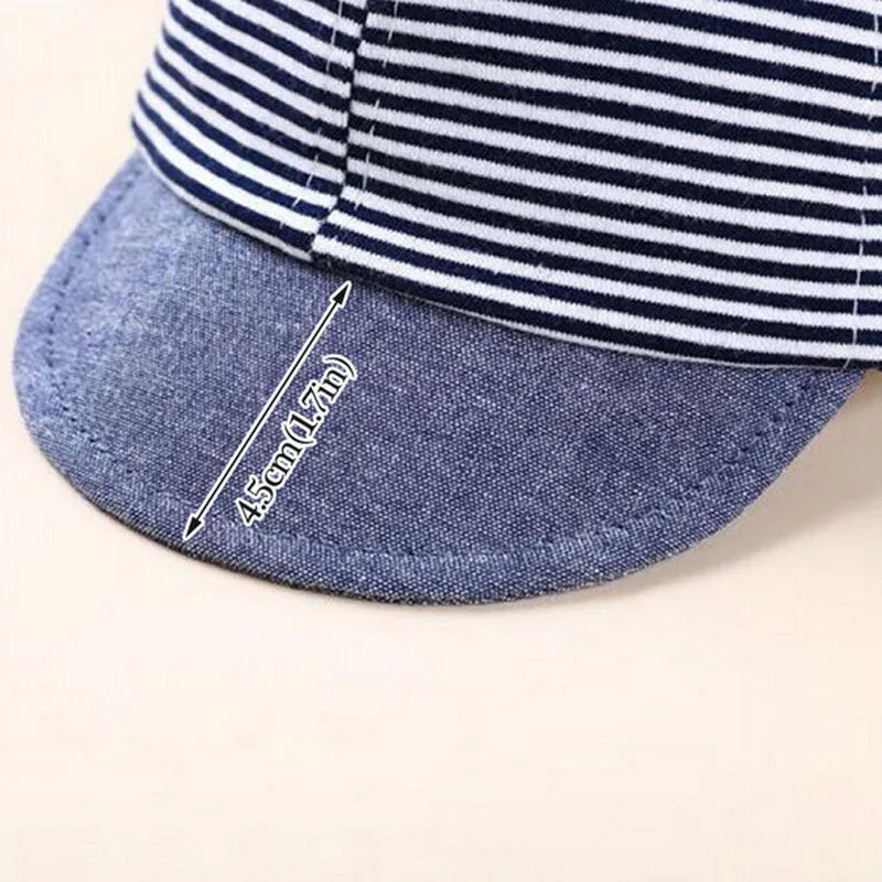2019 Hot Summer Newborn Baby Girl Boy Striped Hats Infant Cute Sun Cap Cotton Baseball Beret Hat Fashion Accessories | Детская одежда и