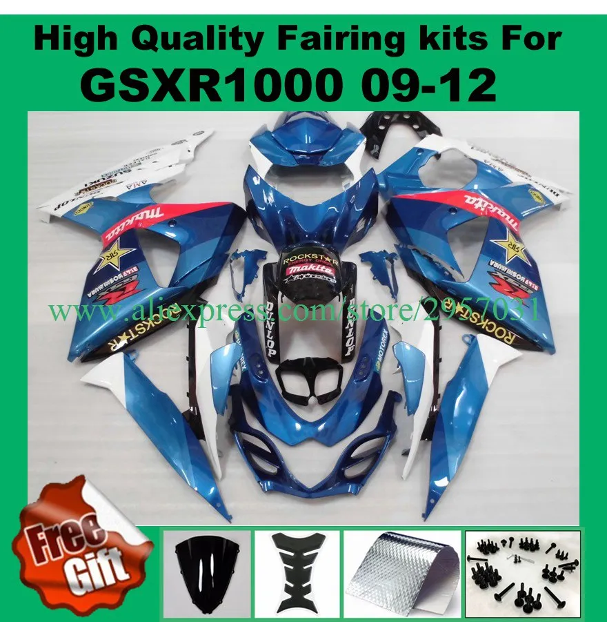 

9Gifts Injection Fairings for SUZUKI K9 GSXR1000 2009 2010 2011 2012 GSX-R1000 09 - 12 GSXR 1000 fairing kit blue white black