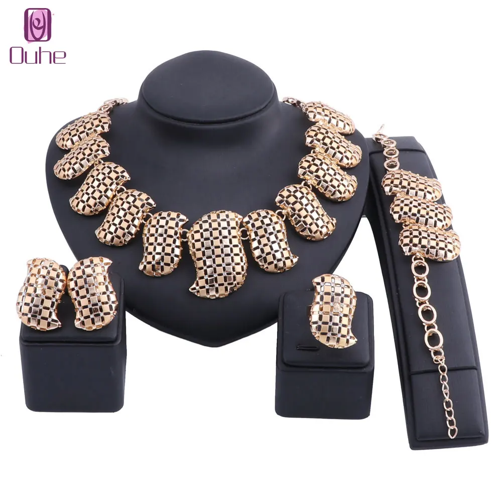 Дубай золотой цвет брендовые Ювелирные наборы свадебный подарок нигерийские