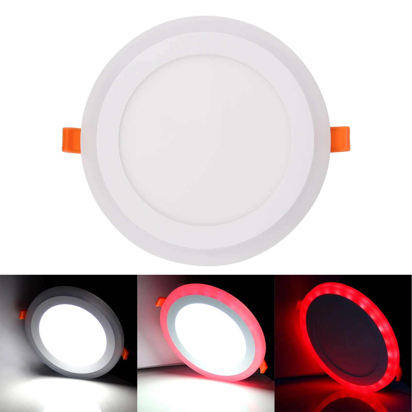 24W Dimmable ультра яркий двойной Цвет светодиодный поверхности круглый потолочный