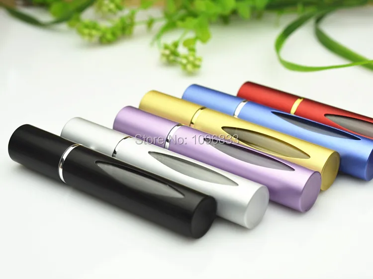 10 мл рулон на бутылке алюминиевая бутылка для парфюма с видимым окном стальной