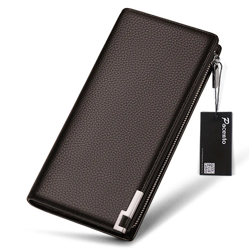 PACENTO 2017 модный бренд роскошный дизайн мужские кошельки сумка мужской кошелек из