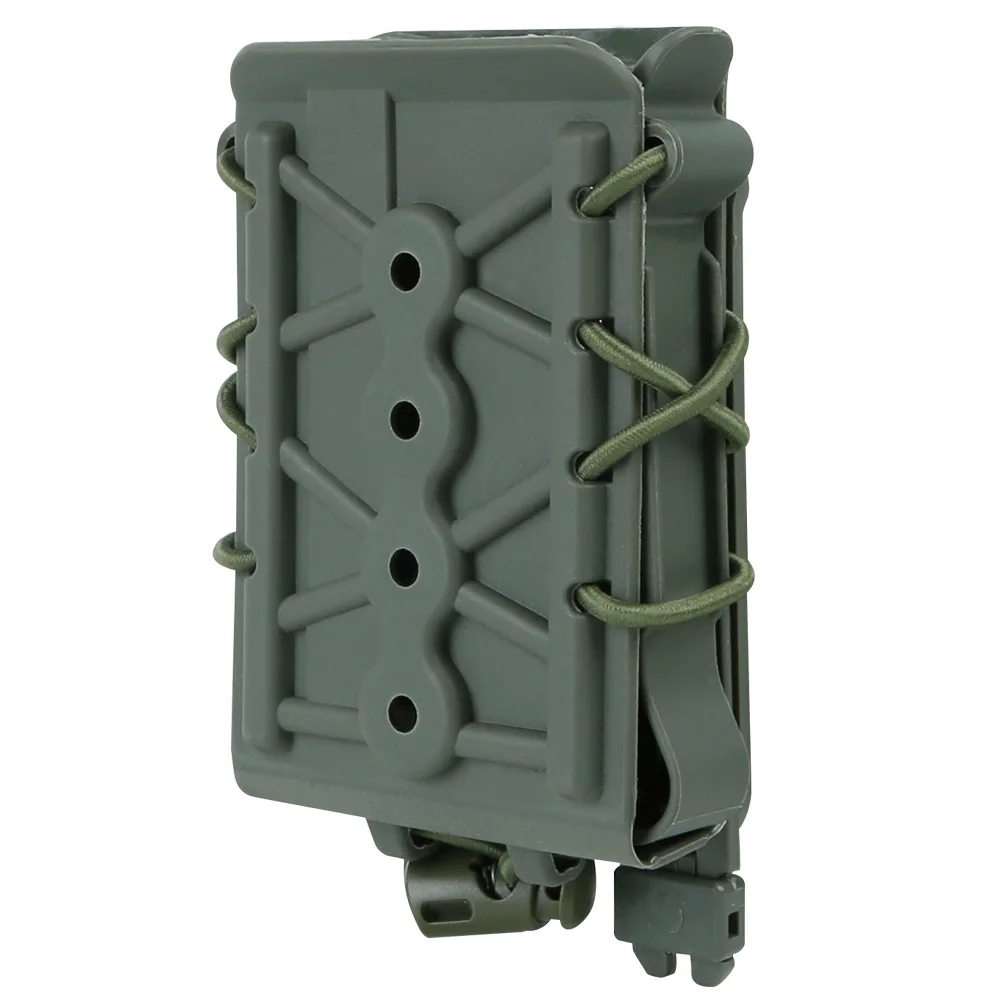 OD Molle system 5,56 7,62 подсумок, тактический быстрый подсумок, кобура, зажимы для ремня, замок, нейлоновый подсумок - Цвет: OD