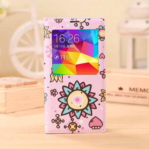 Чехол полиуретан чехол для Galaxy S5 i9600 роскошь ультра-дешевый тонкий перевёрнутый