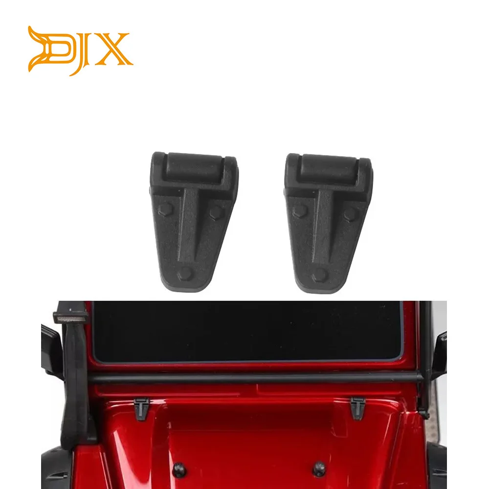 

DJX 2PCS Black Plastic Engine Cover Hinge for 1:10 Traxxas TRX-4 RC Crawler