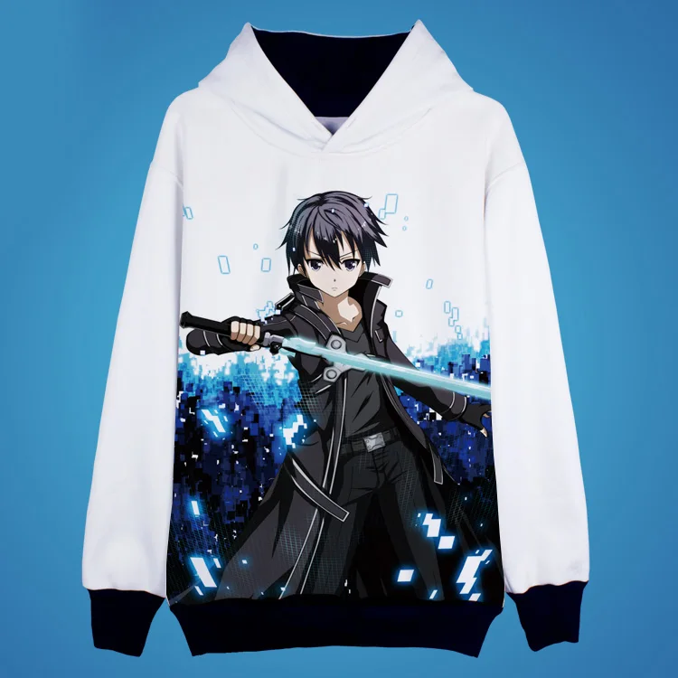 Женский/мужской зимний костюм с капюшоном|sword art online hoodie|sweatshirt winteranime sweatshirt |