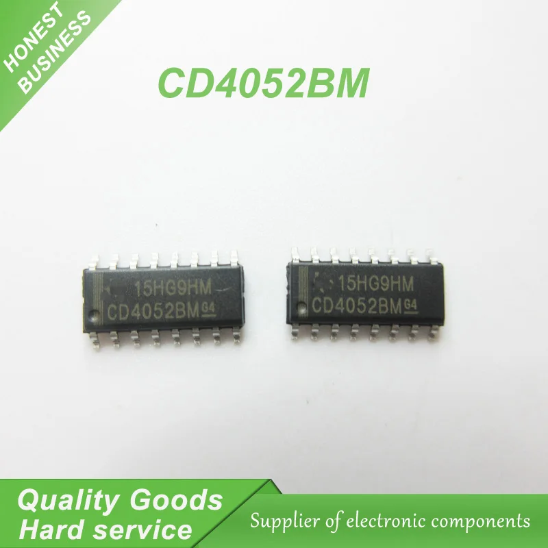 10 шт. мультиплексный переключатель CD4052BM CD4052 HEF4052BT HEF4052 SOP-16 ICs CMOS Diff 4-Ch | Электронные