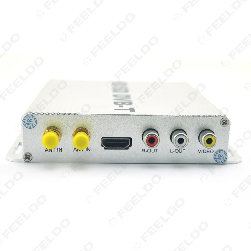 FEELDO цифровой двойной тюнер для автомобиля HD H.264 MPEG-4 HD/SD различные каналы DVB-T